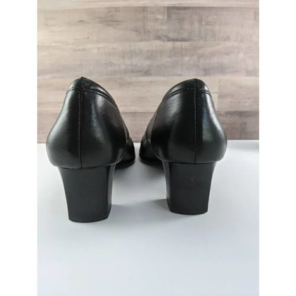 Trotters Black Low Heels